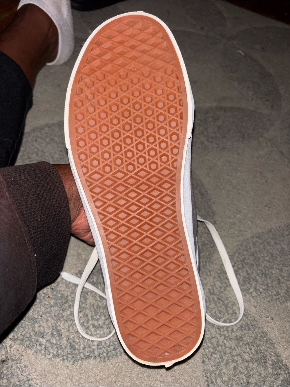 Vans Men's Gray Suede & Canvas Low-Top Sneakers with White Stripe - Picture 2 of 2